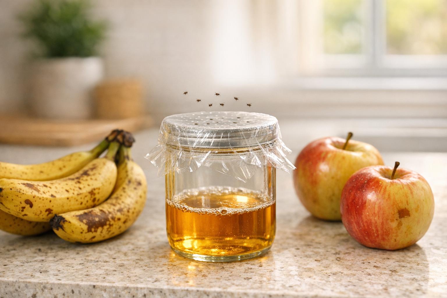 How to Make Non-Toxic Fruit Fly Traps at Home