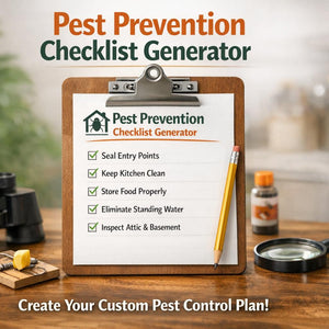 Pest Prevention Checklist Generator