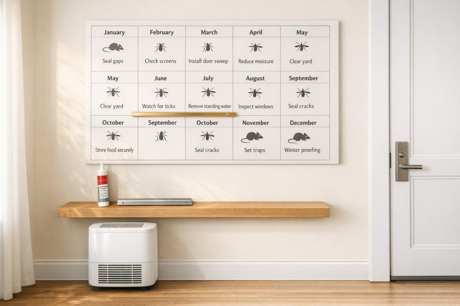 Seasonal Pest Calendar: What to Expect Each Month